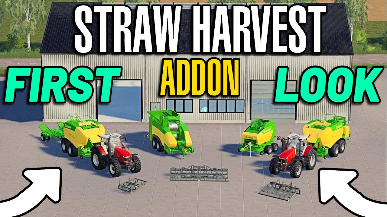 STRAW HARVEST ADD-ON | Farming Simulator 2019 | First Look