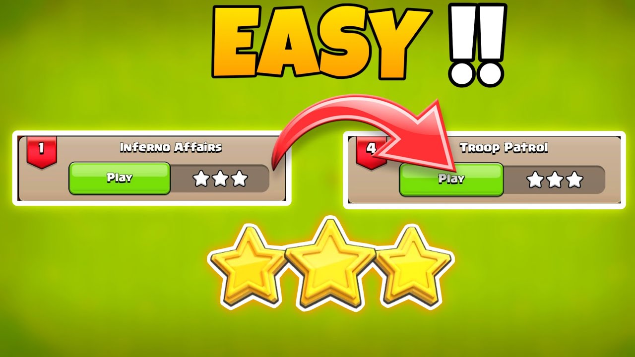 How to 3 Star Dragon Escape Challenge 1 to 4 in Clash of Clans 