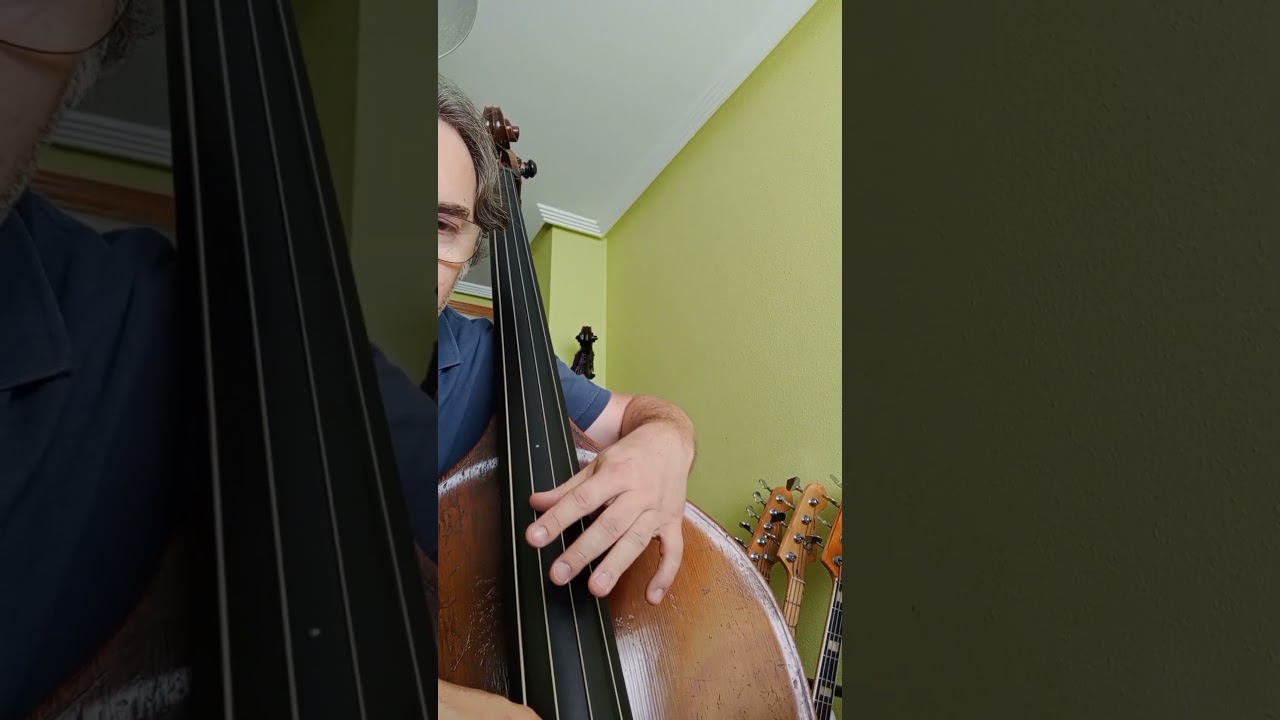 Mañana de carnaval - Melodía en capotasto para contrabajo (Digitación sencilla)