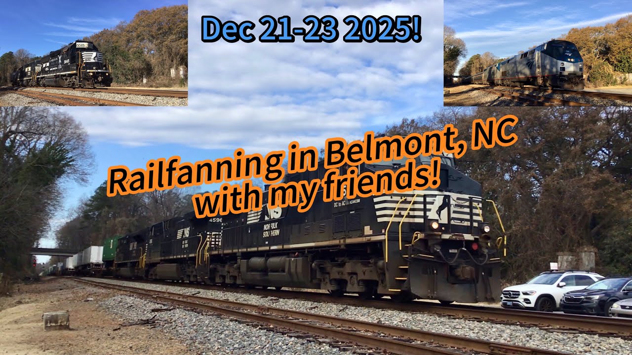 Railfanning in Belmont, NC with my friends! NS 1030 trailing 3rd on 24X!