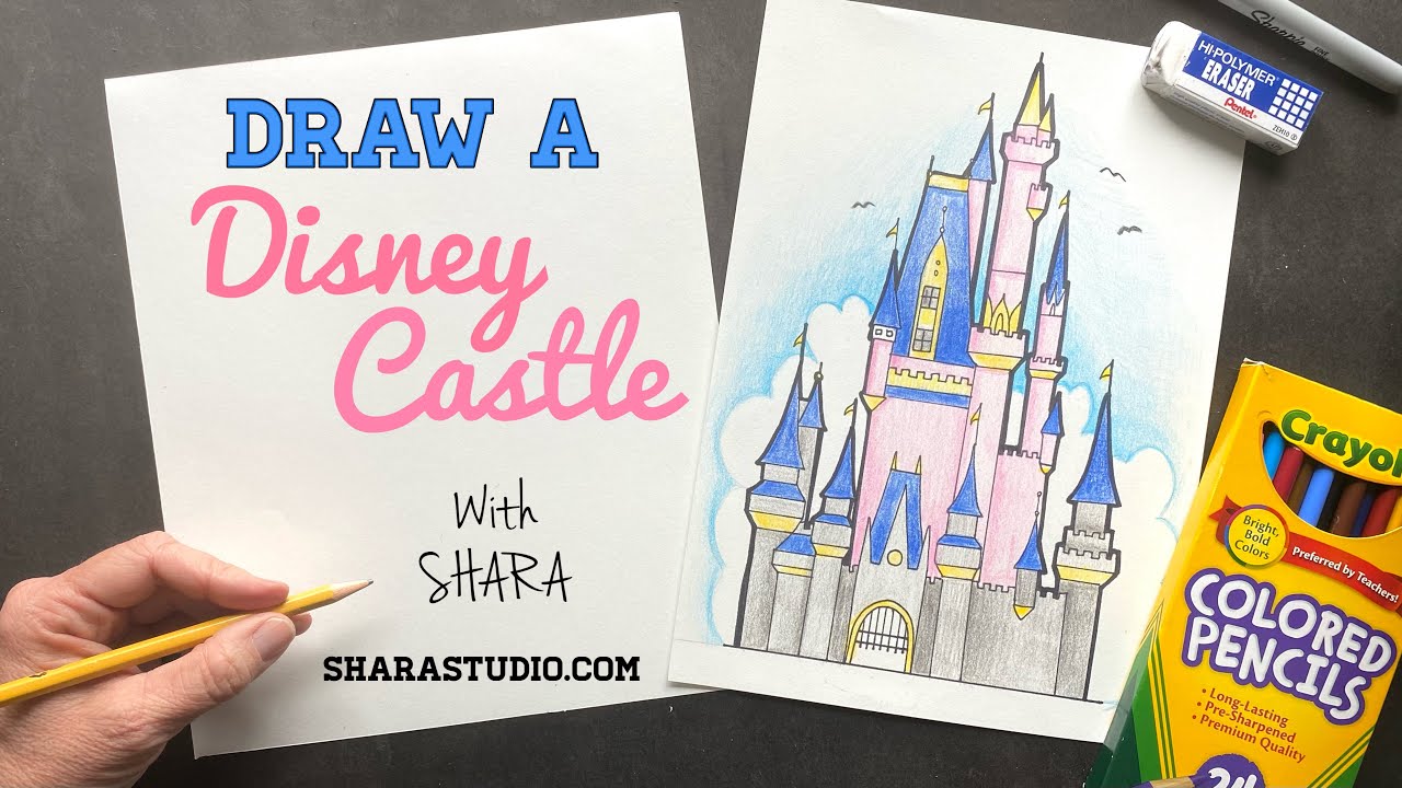 How to draw a Disney Castle