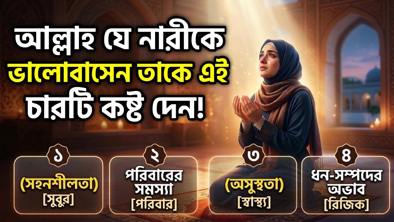 আল্লাহ কি আপনাকে এই ৪টি কষ্ট দিচ্ছেন? তবে আপনিই সবচেয়ে ভাগ্যবতী! 😱