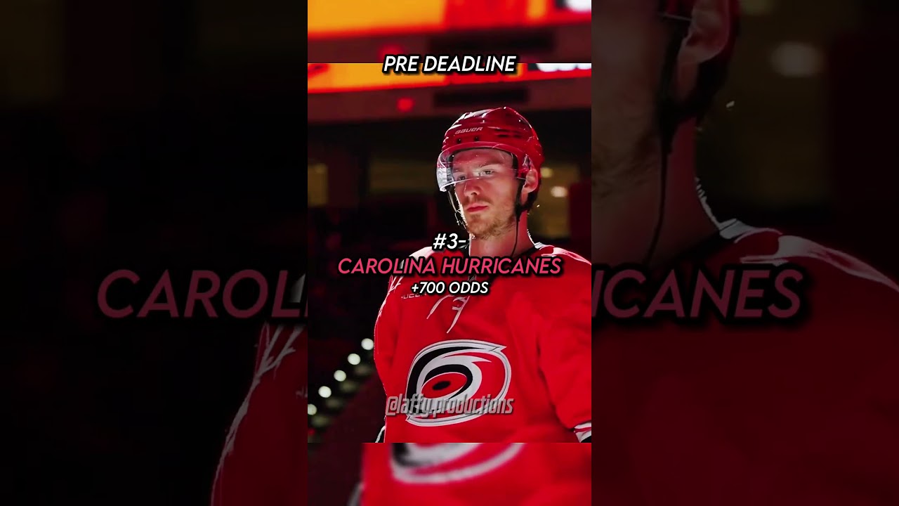 Top 8 Cup Odds Before vs After the NHL Trade Deadline // #shorts #nhl