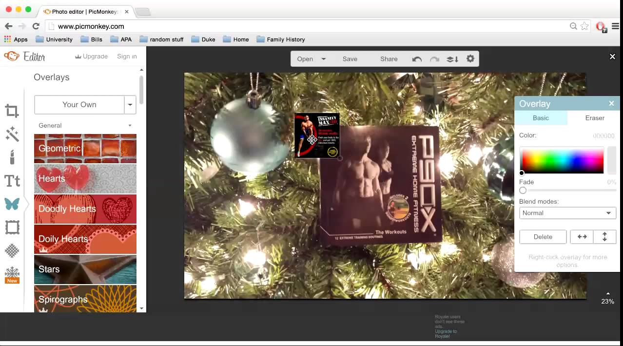 Picmonkey Tutorial: Blending Together Two Photos