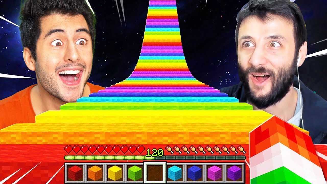 LAZ &Ccedil;ILDIRDI!! MİNECRAFT PARKUR KAPIŞMASI @LazOyunoynay