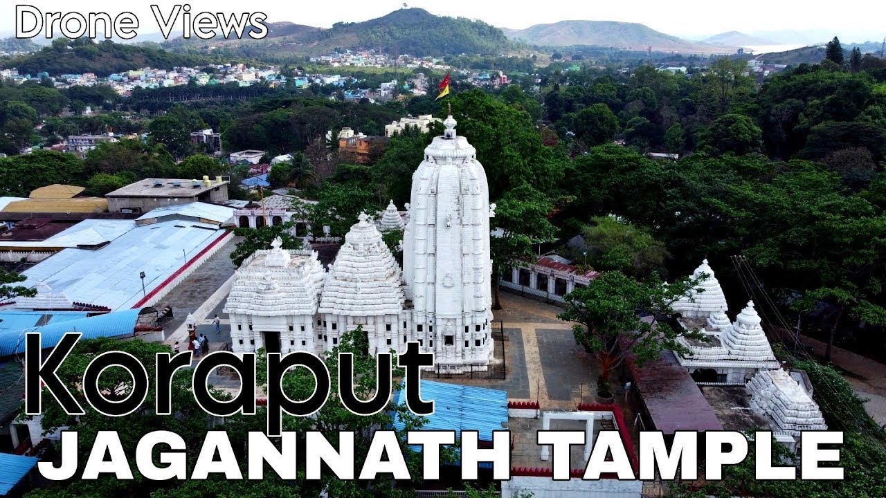 Koraput Jagannath Temple Drone Views | Aerial Beauty of Odisha&rsquo;s Sacred Heritage 