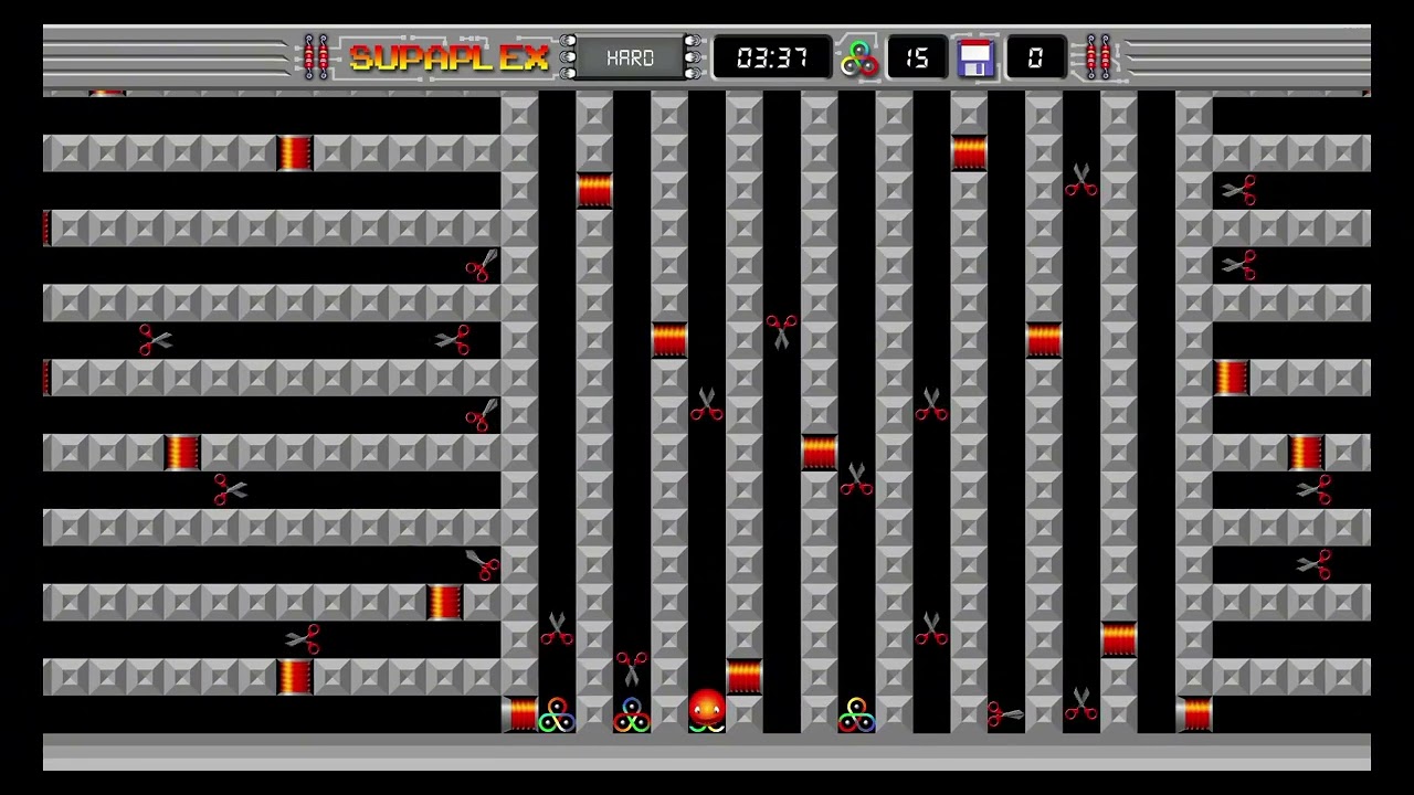 [SUPAPLEX HARD] - LV. 16 : UP LEFT DOWN RIGHT