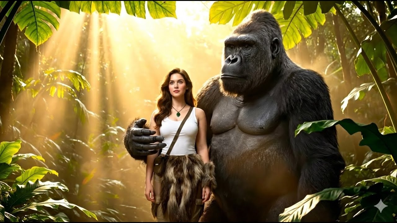 Life Million Years Ago: King Kong Saves Beauty From Giant Cave Lion Attack