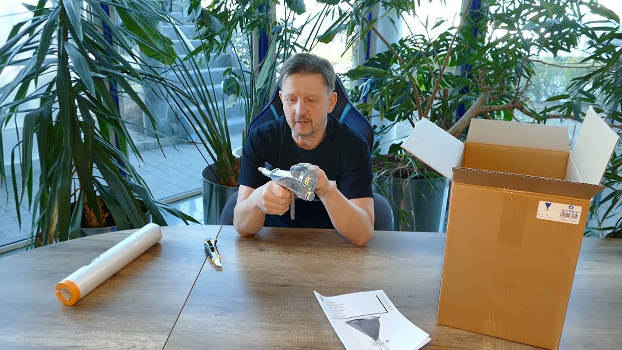 Spritzpistole für Baumwollputz
