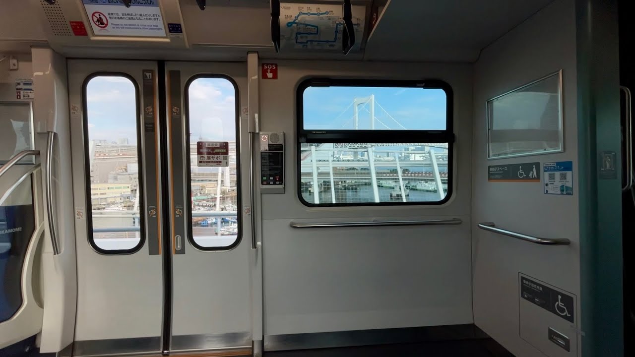 【走行音 • レインボーブリッジを渡る区間】ゆりかもめ 7300系7401F（7次車）「三菱IGBT-VVVF＋かご形三相誘導電動機」日の出〜お台場海浜公園 区間