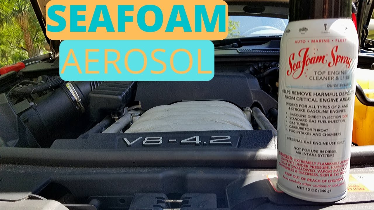 SEA FOAM Aerosol. Audi A6 C6 4.2 ( My neglected Audi gets more )