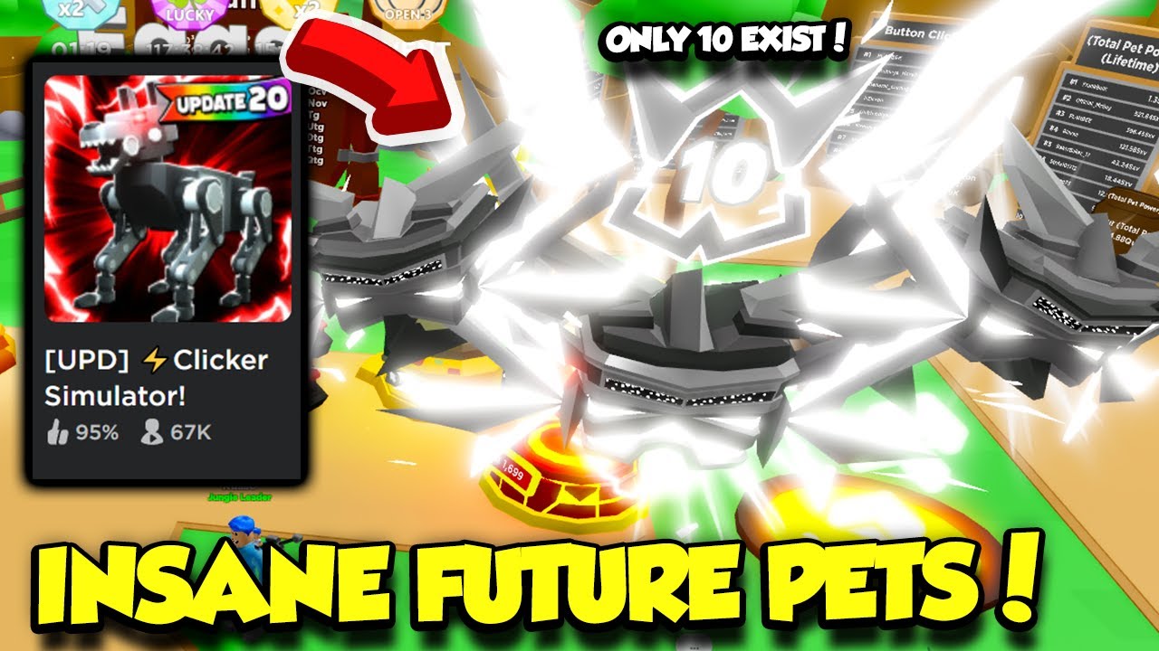 I Got INSANE NEW Future Island Pets In Clicker Simulator And THE TOP 10 PET! (Roblox)