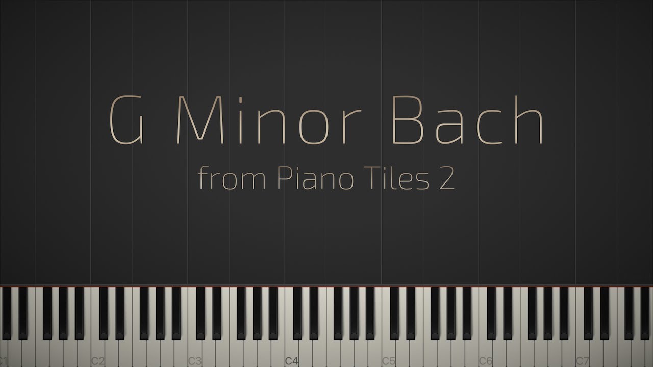 G Minor Bach - Piano Tiles 2 \\ Synthesia Piano Tutorial \\ Jacob's Piano