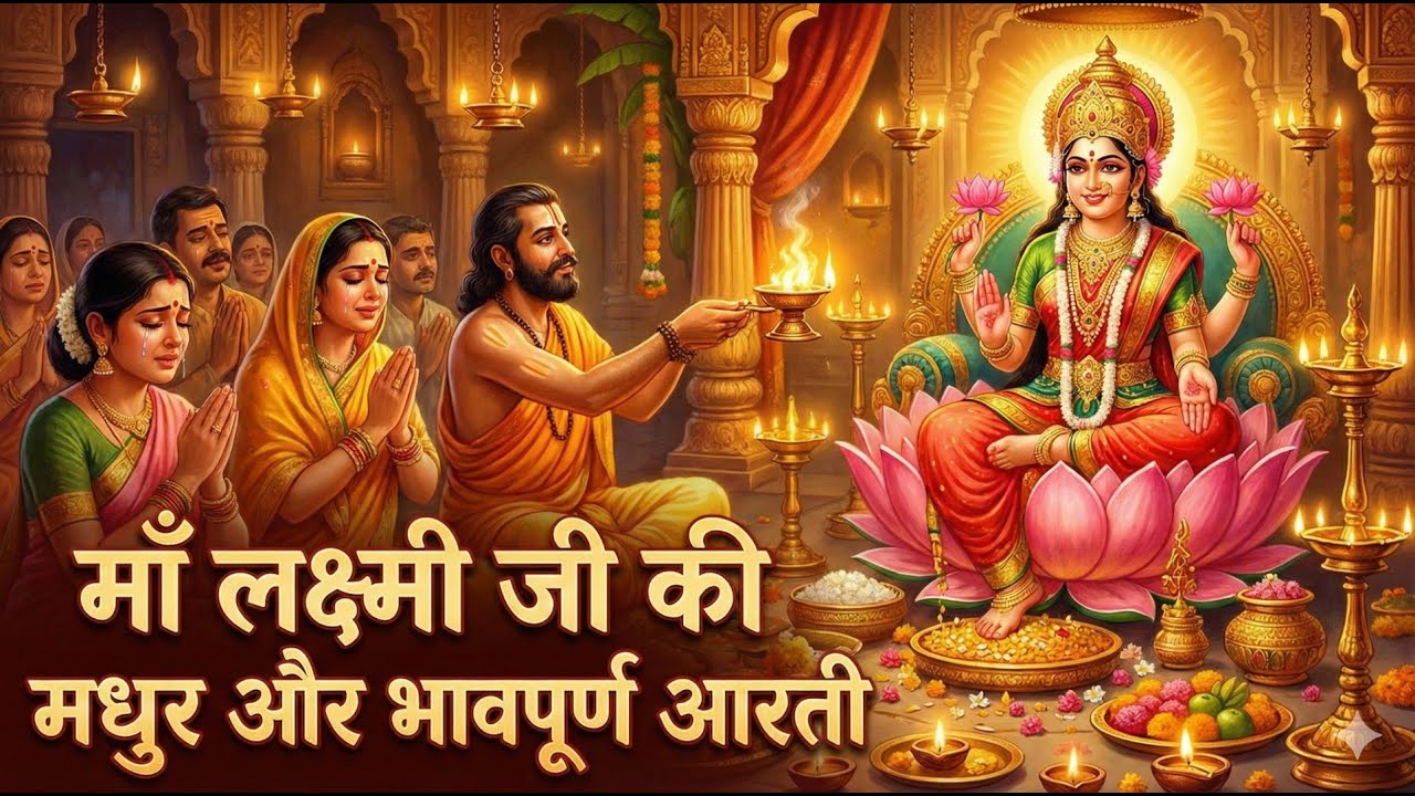 🙏माँ लक्ष्मी जी की मधुर और भावपूर्ण आरती🙏