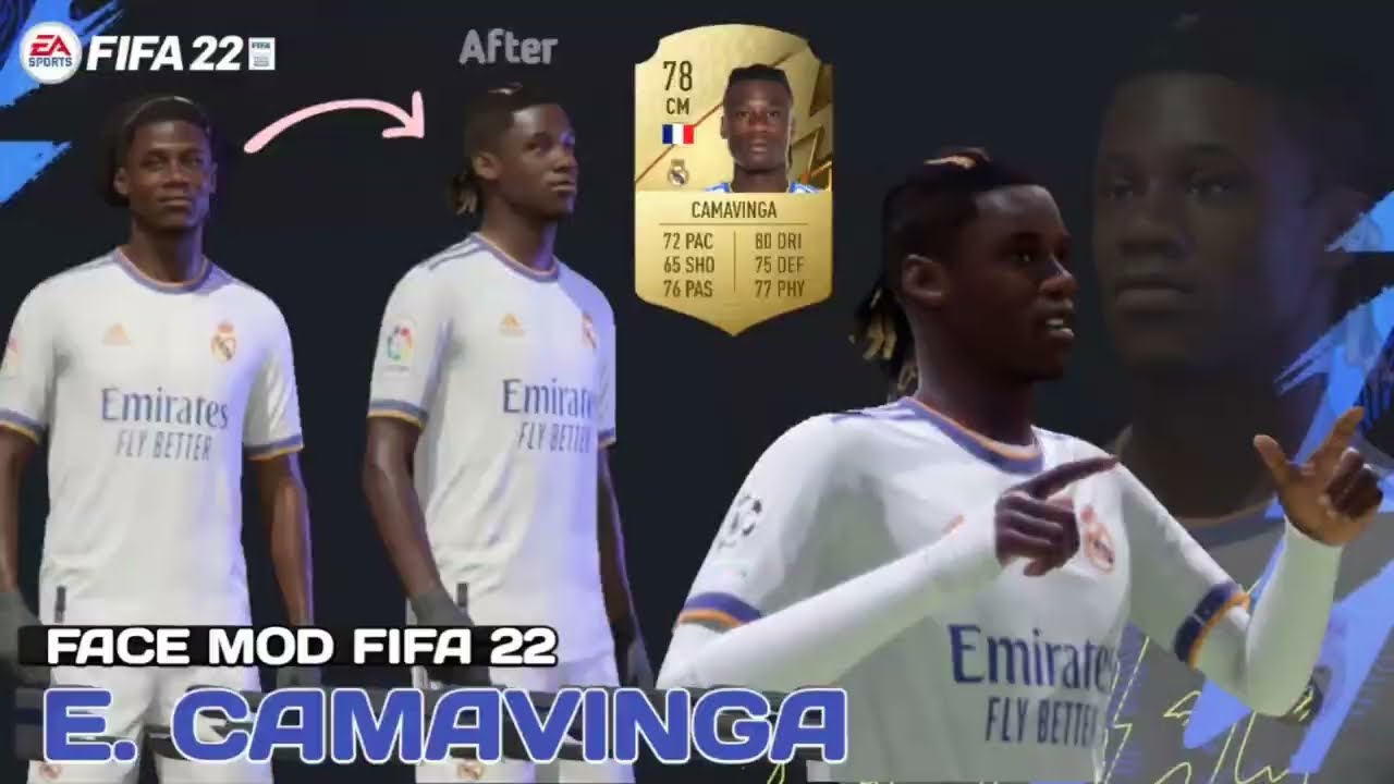 Face mod fifa 22 | E Camavinga | Real Madrid