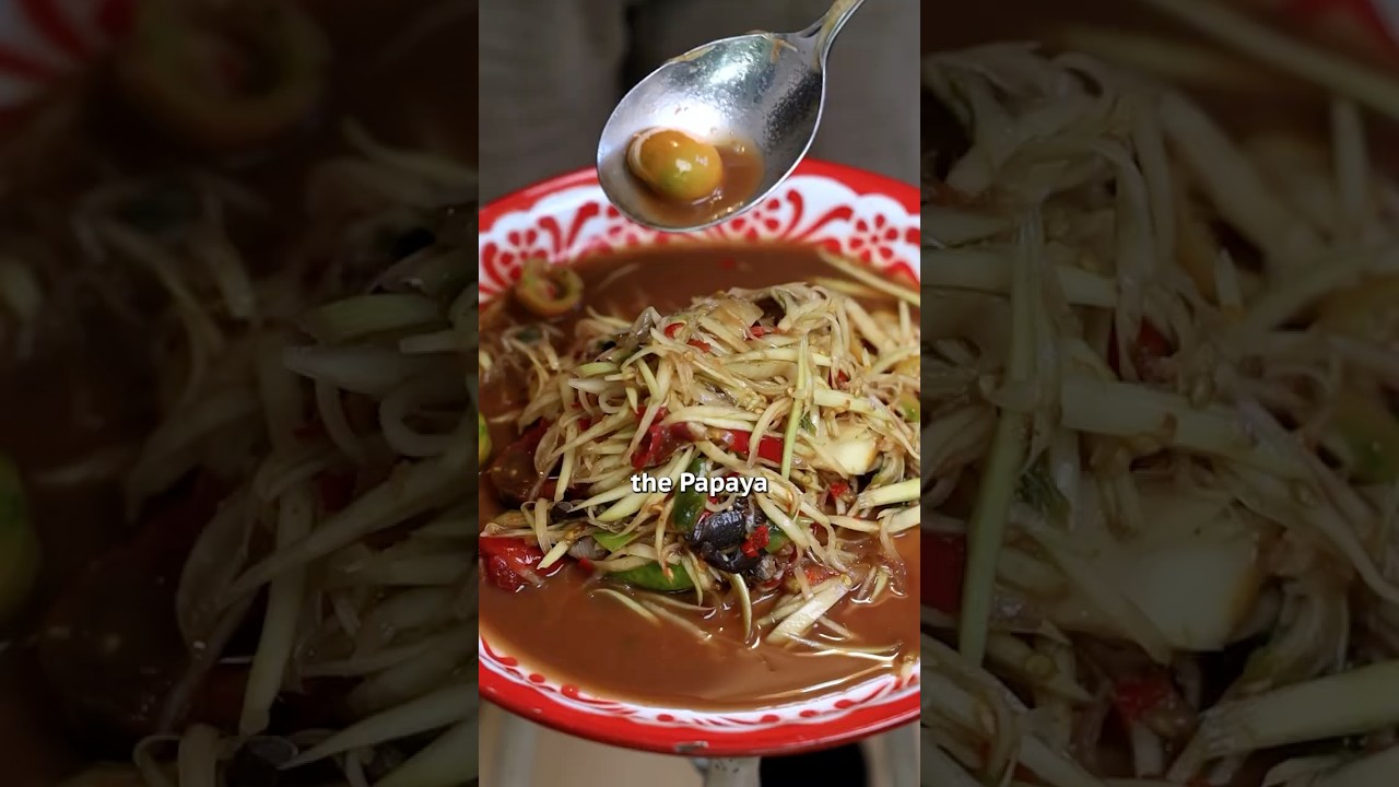 How to make papaya salad perfectly every time 🌶️ 🦀
