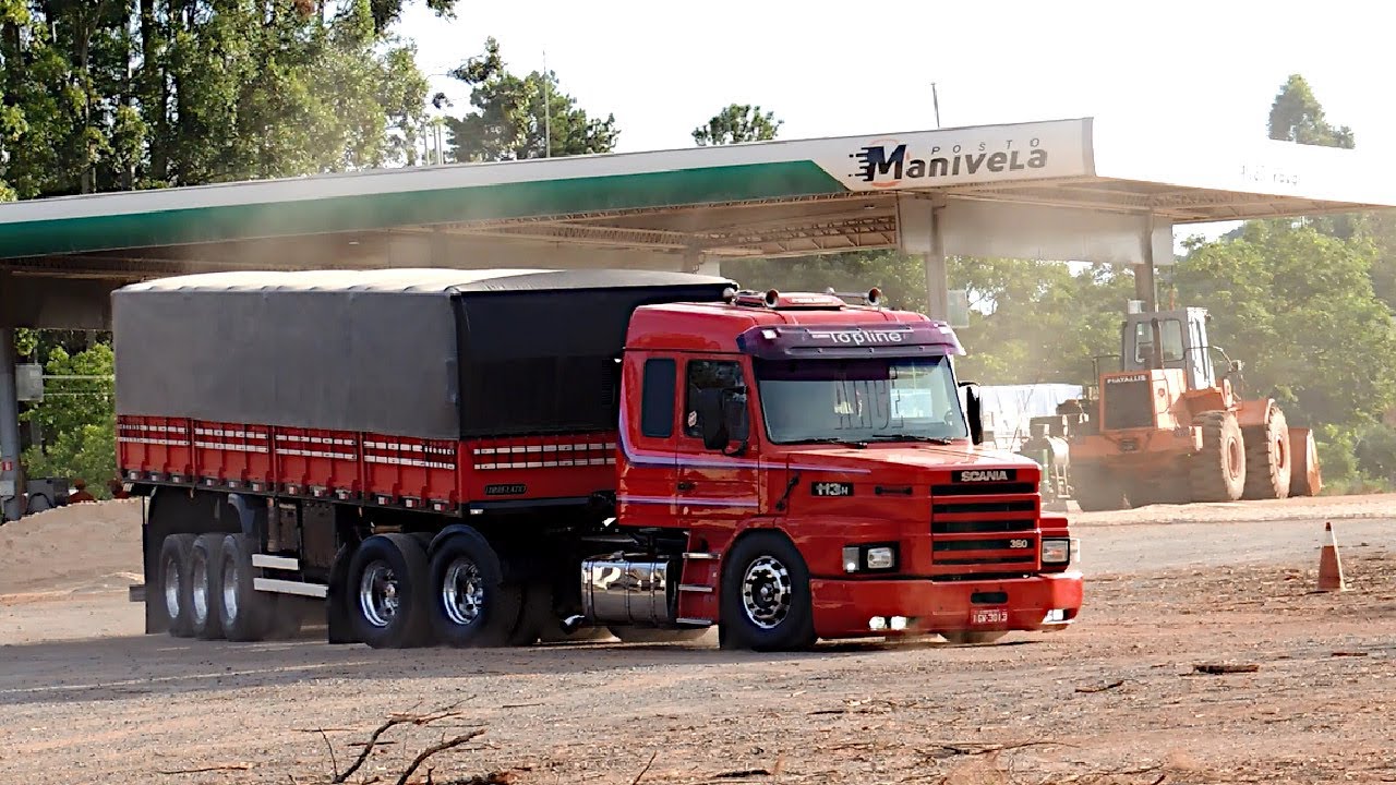 SCANIA 113 SAINDO DO POSTO #PRESSAO