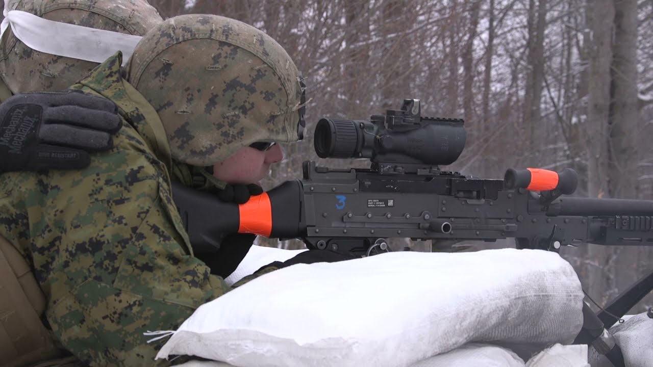 Nordic Frost 18: U.S. Marines M240 Live-Fire Exercise