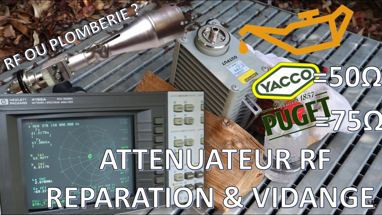 Réparation et test d'un atténuateur HF/RF