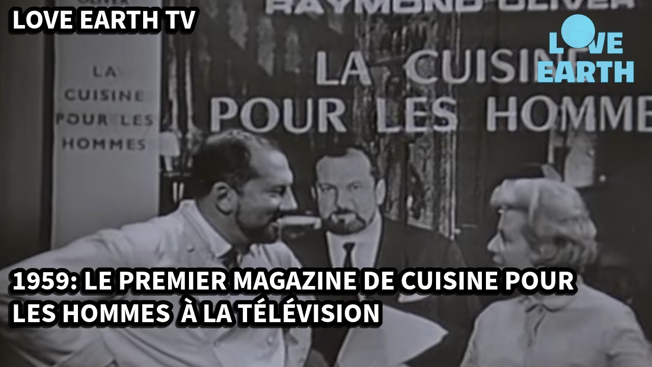 07/12/1959: Raymond Oliver/Catherine Langeais présentent 1er magazine 'La Cuisine pour les Hommes'
