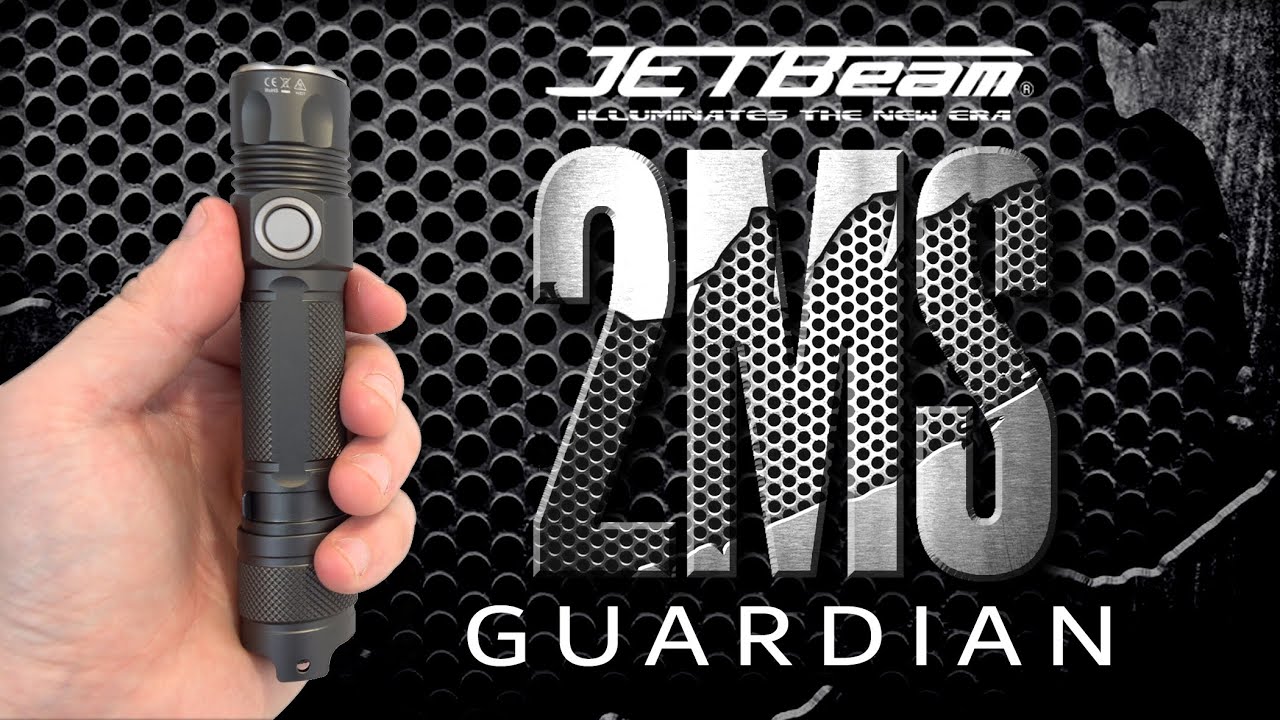 JETBeam 2MS GUARDIAN tactical Type-C rechargeable flashlight with 2000 lumens