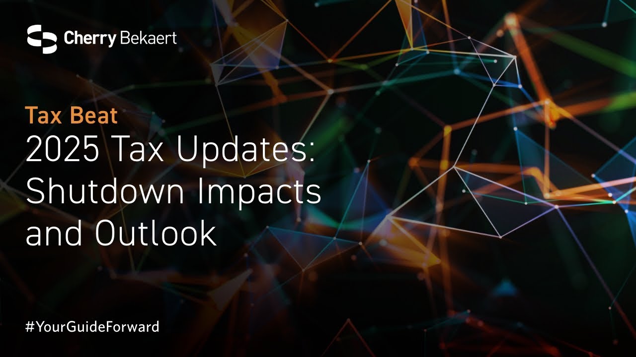 2025 Tax Updates: Shutdown Impacts and Outlook