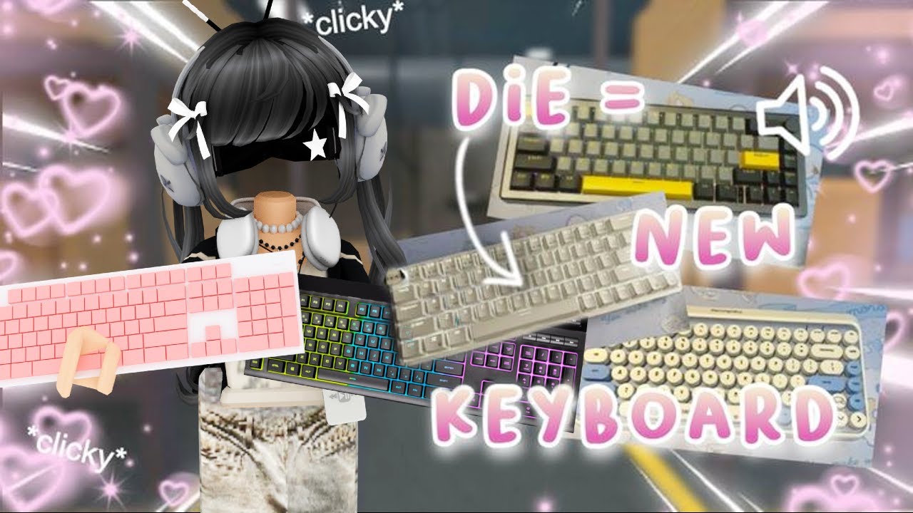 Everytime I die I switch Keyboards || MM2 KEYBOARD ASMR + HANDCAM