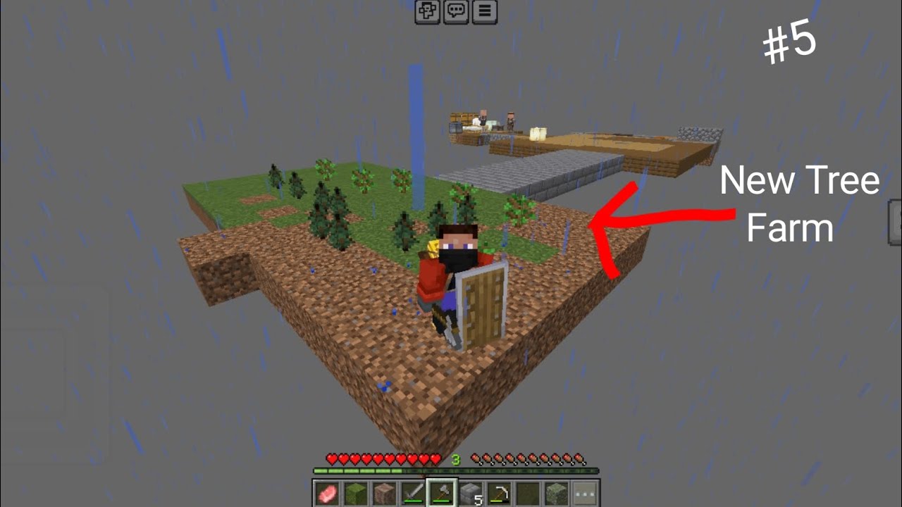 Minecraft one block #5 | Maine Banaya new tree farm🤣🤣😎😎