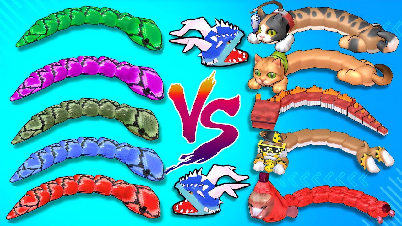 Amazing 😍 Snake Clash Max Level Gameplay 🌟💪 Comman Snake Vs Rare Snake 🐍👏 Snake Clash #403