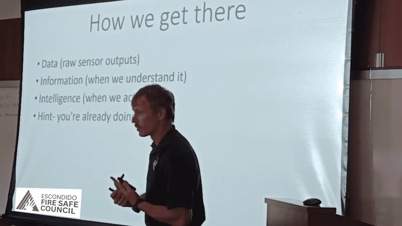 Escondido Fire Safe Council event Feb 20, 2025 - Converting Information into Intelligence