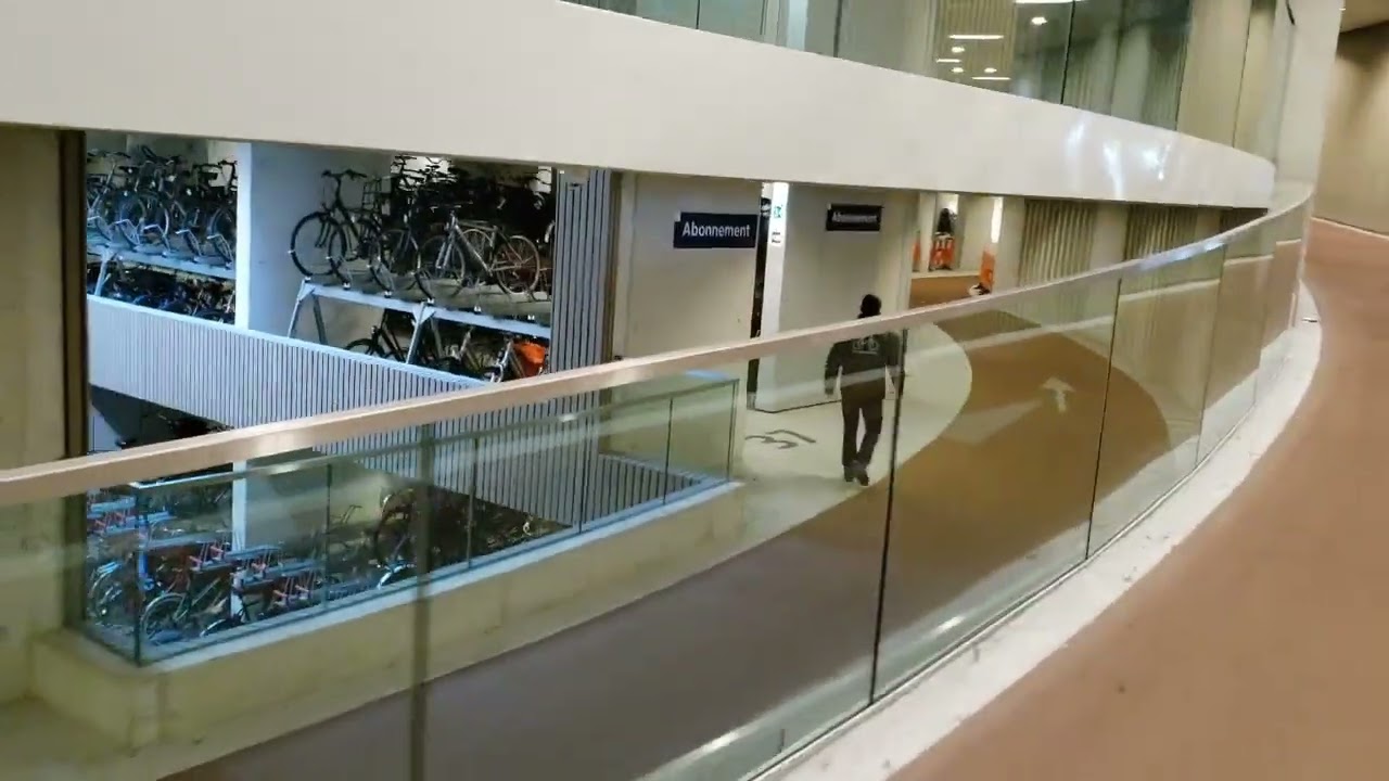 The World's Biggest Bike Parking Garage in Utrecht, Netherlands