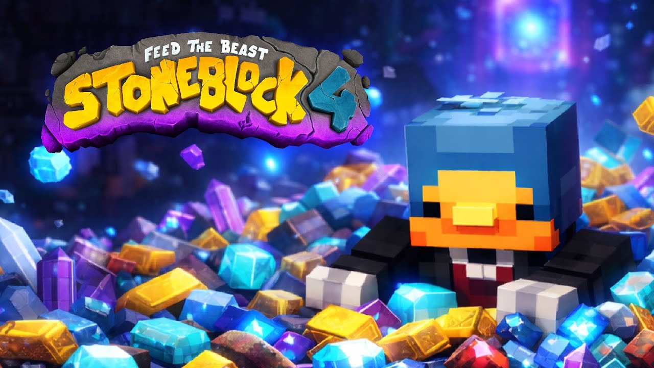 БЕСКОНЕЧНЫЕ РЕСУРСЫ ИЗ МАТЕРИИ  - Stoneblock 4 | Майнкрафт с модами 1.21.1