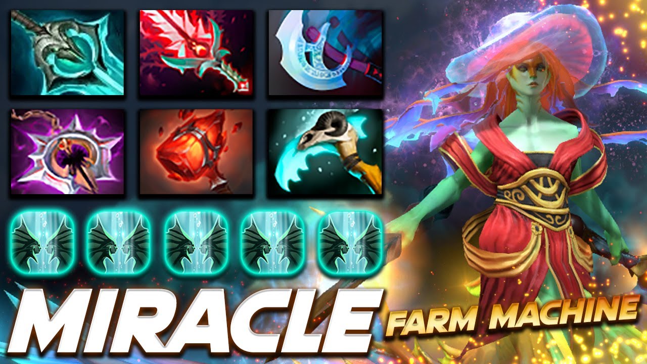 Miracle Naga Siren Farm Monster - Dota 2 Pro Gameplay [Watch & Learn]