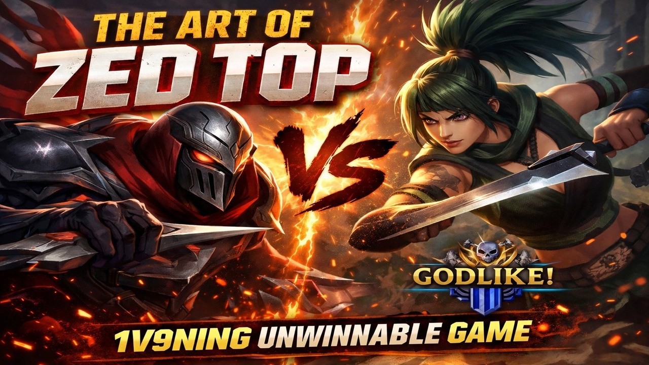 THE ART OF ZED TOP  - 1V9NING UNWINABLE GAME