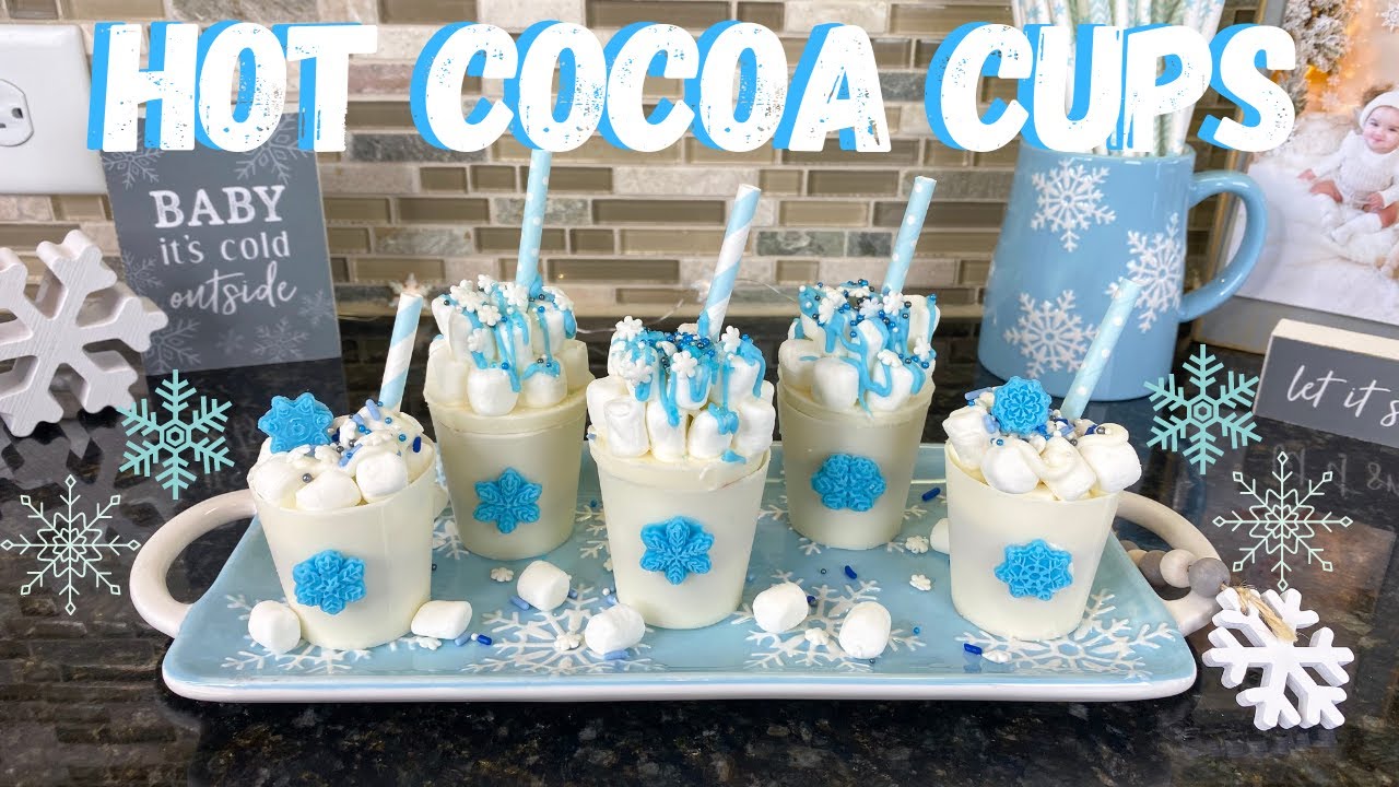 DIY HOT COCOA Cups | WINTER FROZEN Theme