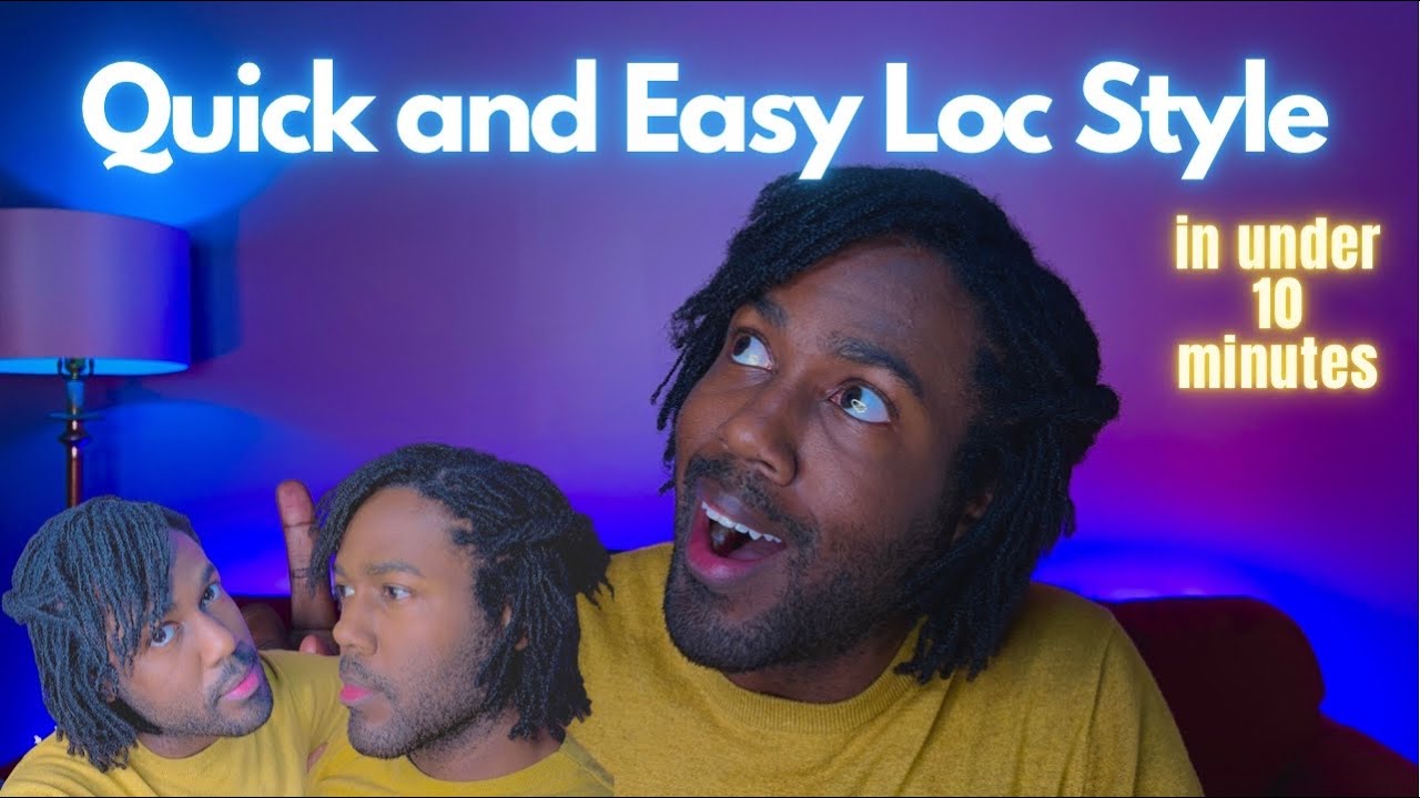 LOC TUTORIAL | FLAT TWISTS ON DIY MICROLOCS | Quick and Easy Loc Style In Under 10 Minutes