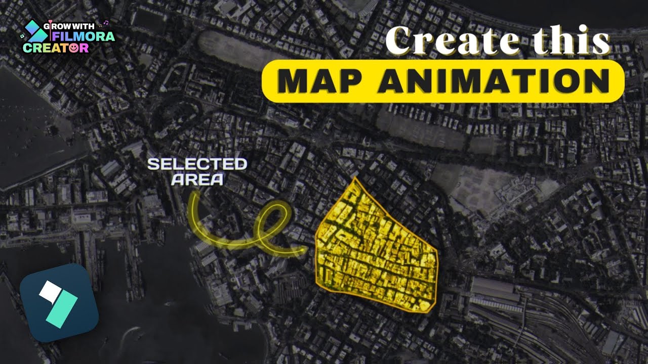 Creative Highlight MAP Animations Using Filmora 13