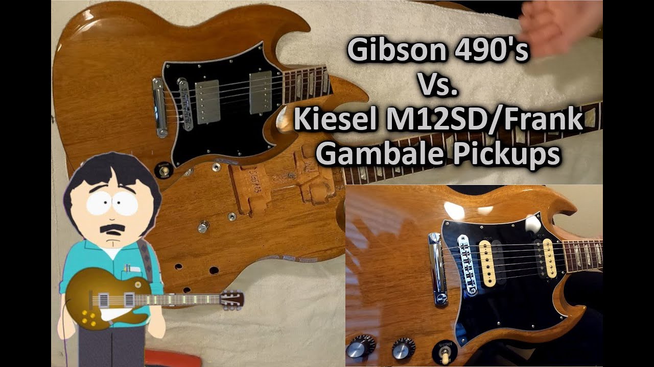 Kiesel Pickups In Gibson SG - Gibson 490 vs Kiesel M12SD / Frank Gambale Pickups