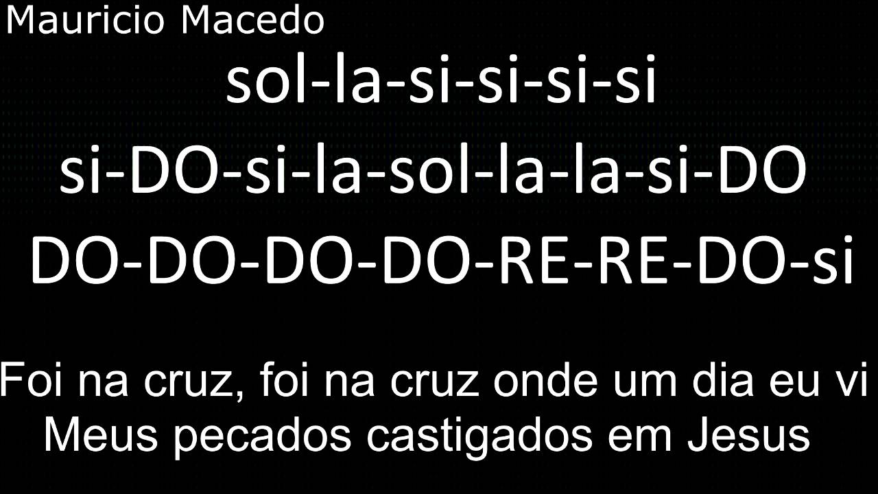 Foi na Cruz-Flauta Doce com notas