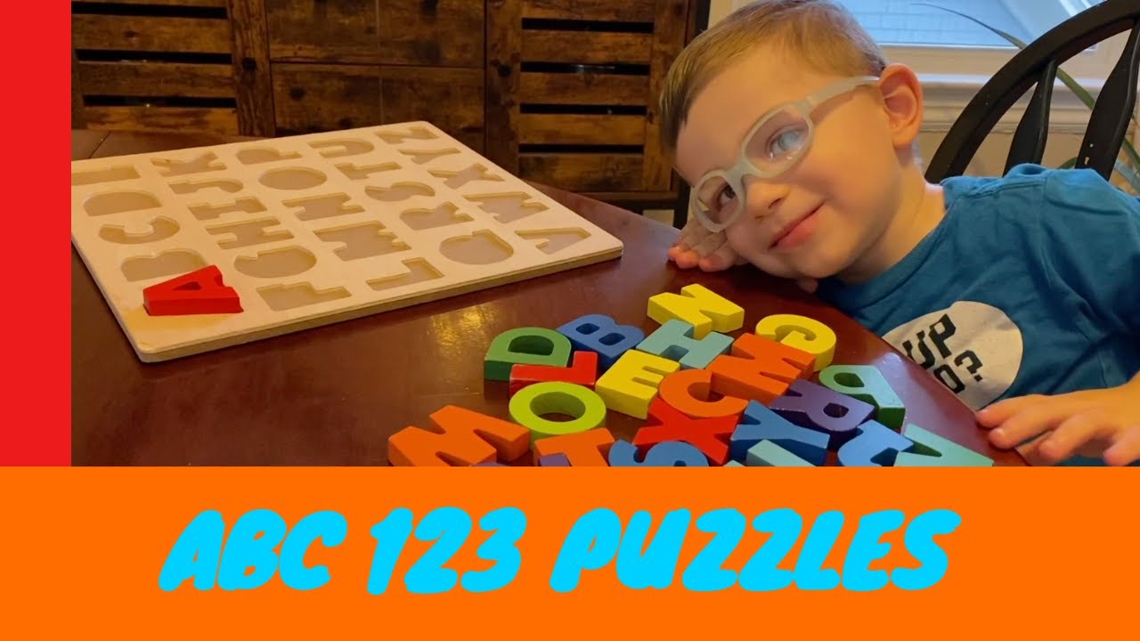 ABC 123 Puzzles! / Learn the Order of the Alphabet With Victor! / Educational