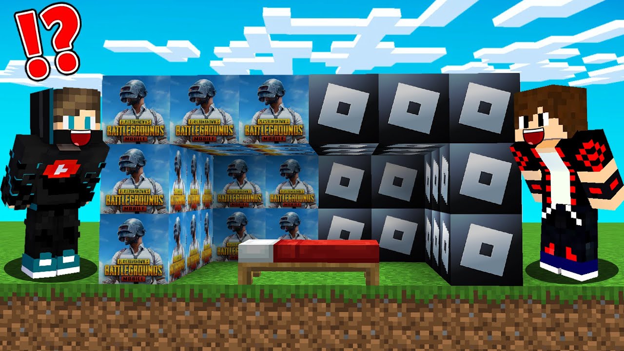 ماين كرافت : حماية حرب السرير ولكن نسخة بلوكات حظ روبلوكس ضد ببجي موبايل !!؟ 😱🔥