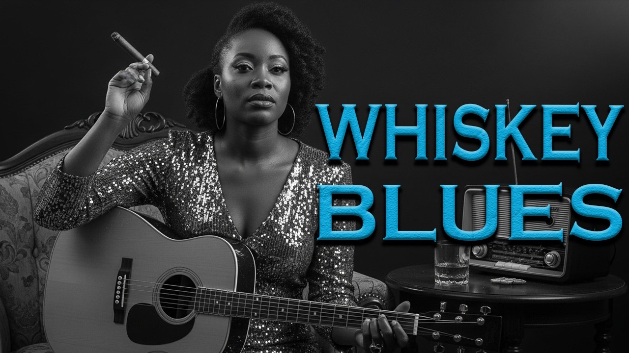 Midnight Whiskey Blues Chill 🎸 Relaxing Slow Blues Soulful Guitar Vibes