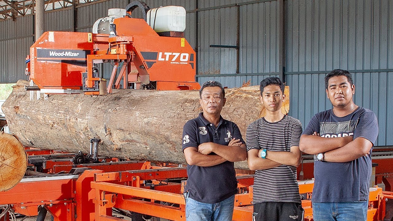 LT70 Remote Sawmill | Machine Walk-through with a Customer in Malaysia