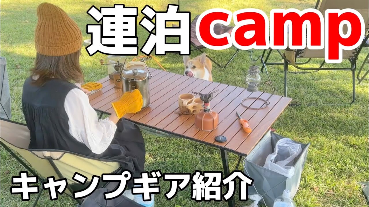 【犬連れキャンプ】連泊の時の過ごし方。美味しいコーヒーと長年使っているギアや新入りキャンプギア紹介🏕️CURO  coffee
