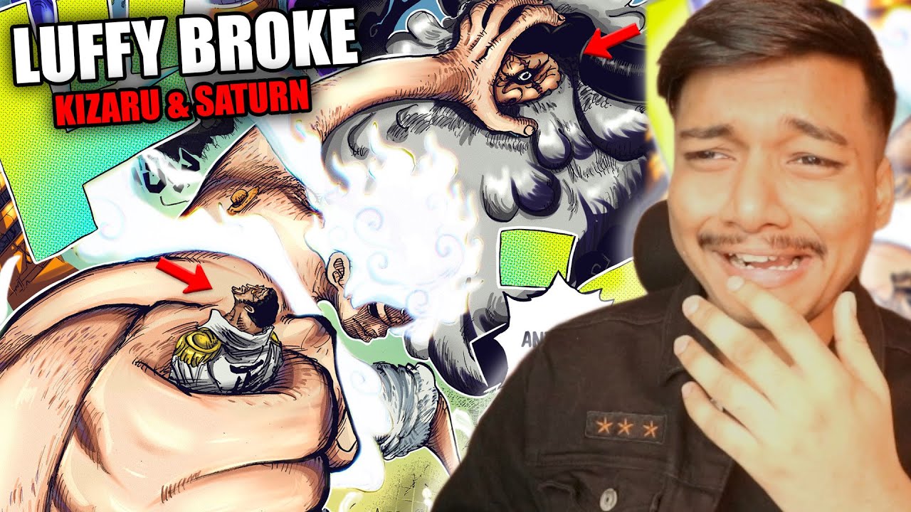 LUFFY DESTROYED SATURN & KIZARU💀। One Piece Chapter 1108 in Hindi