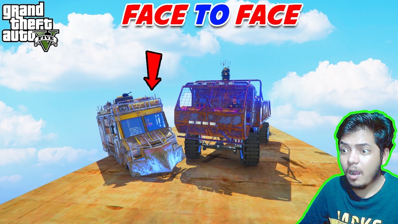 Car VS Truck 97.99% People Uninstall Game After This Face To Face Race in GTA 5