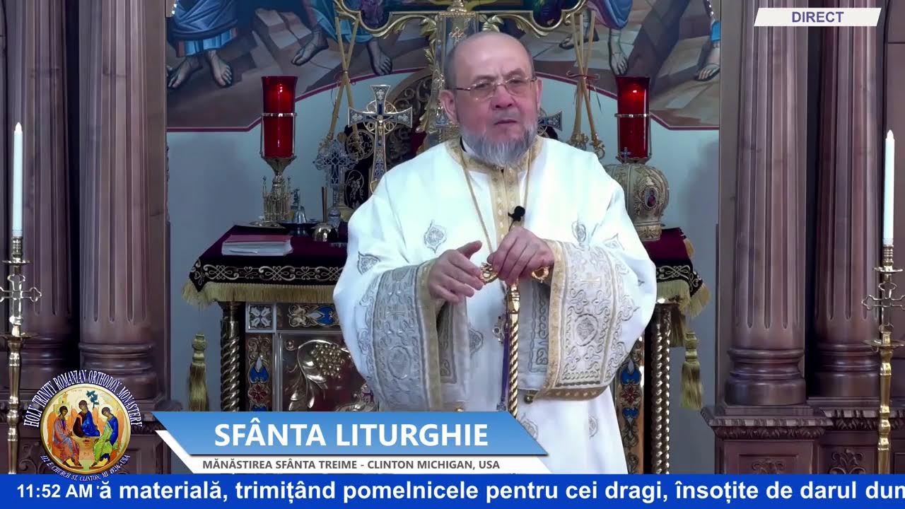 🔴LIVE: Sfanta Liturghie 22 Februarie - Mănăstirea Sfânta Treime Clinton Michigan,USA#22februarie2026