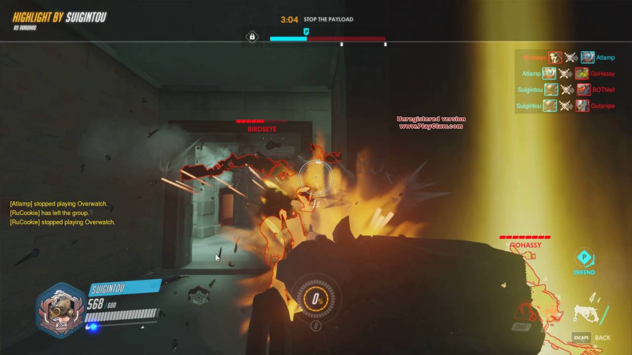 Highlight - Roadhog Triple Kill (Confined Space, Damn Fine Space)