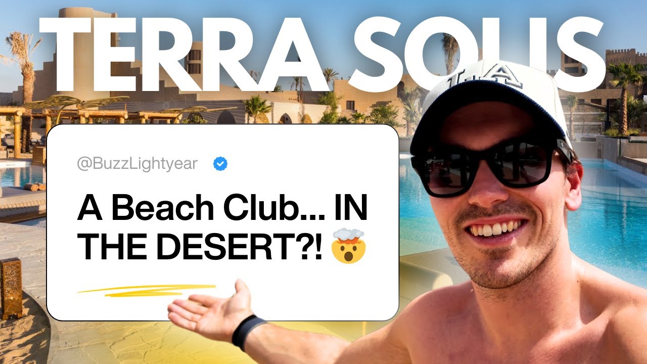 A Beach Club… In the MIDDLE of the Desert?! Terra Solis Dubai
