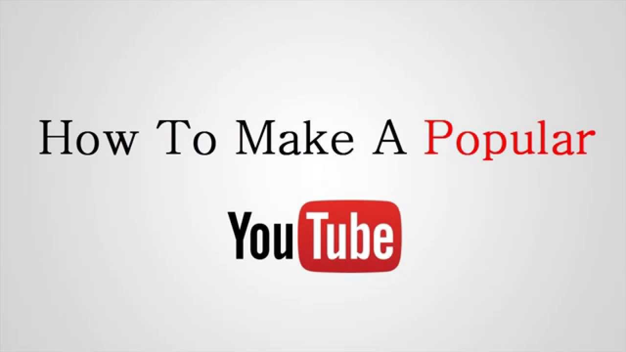 Easy Tips To Be Popular on Youtube (HD)